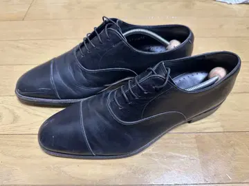 REGAL 블랙 드레스 신발 가죽 신발 스트레이트 팁 26cm