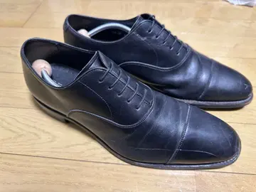 REGAL 블랙 드레스 신발 가죽 신발 스트레이트 팁 26cm