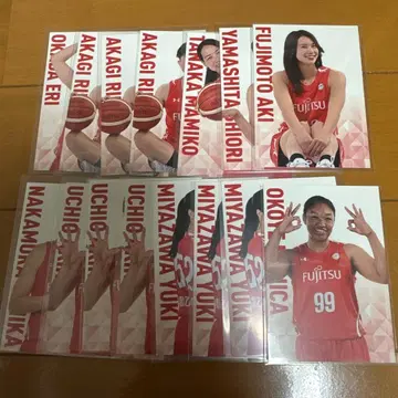 W리그 트레이딩 카드 후지쓰 레드 웨이브