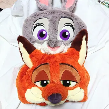 새상품급 주토피아 닉 주디 팬캡 모자 커플 세트