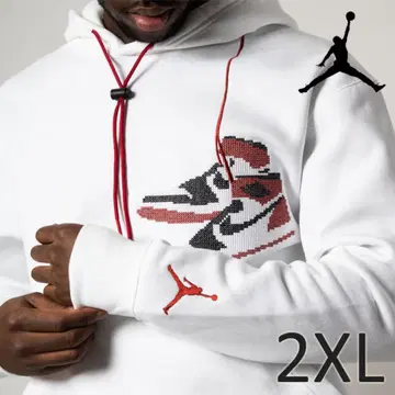 B급 조던 홀리데이 후드티 화이트 XXL 조던