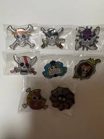 원피스 핀 배지 컬렉션 8개 세트