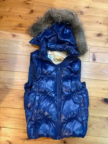 Y2K GAP 네이비 다운 베스트 xxs