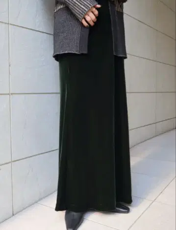 louren 벨루어 머메이드 스커트