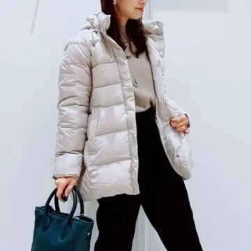 글로벌 워크 우츠쿠 실루엣 발수 다운 코트 그레이 11 L 사이즈