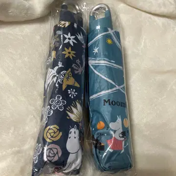 무민 UV컷 우천 겸용 접이식 우산 2개 세트