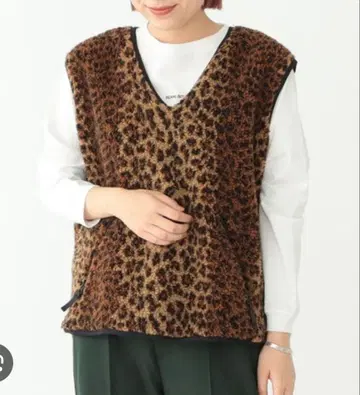 새상품! BEAMS BOY / 보이 자카드 보아 풀오버 베스트