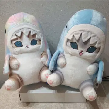 모프 샌드 mofusand 파스텔 상어냥 BIG 봉제 인형 전 2종 세트