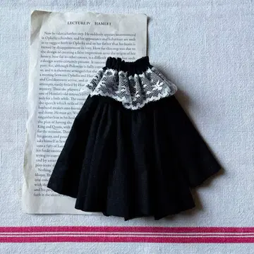 블랙 레이스 원피스 브라이스 아웃핏 핸드메이드 인형 의류