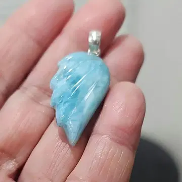 라리마 깃털 펜던트 실버 925 g-5