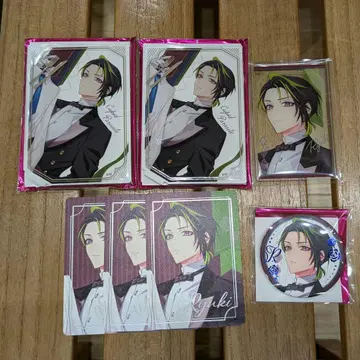 큐피파라 류키 오토후유 아카 아크릴 스탠드 캔뱃지