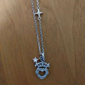 알페이지 실버제 하트형 목걸이