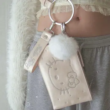 HELLO KITTY charm pouch shoulder