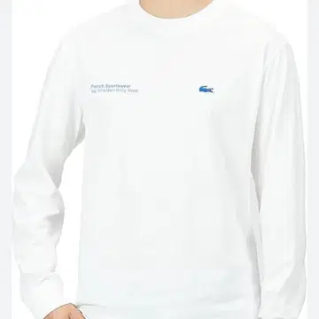 Lacoste 화이트 긴팔 티셔츠 S 사이즈