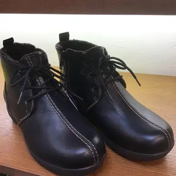 문스타 천연 가죽 방수 숏부츠 22.0cm