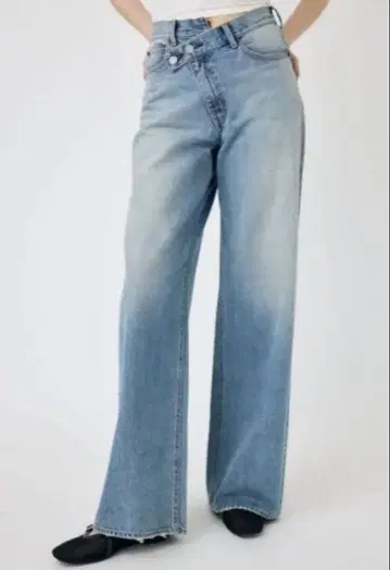 CROSS WAIST WIDE 스트레이트 사이즈 2