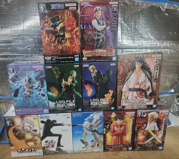 묶음 판매 새상품 미개봉 원피스 피규어 사보 루피 조로 외 11상자