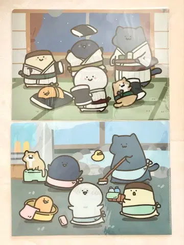 미개봉 세트 오분구토잇쇼 오부노유 클리어 파일 묶음 판매 오분구 씨