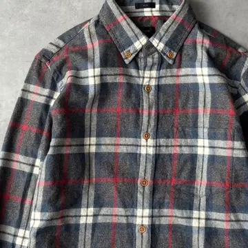 15628 J.CREW 대형 체크 무늬 플란넬 셔츠