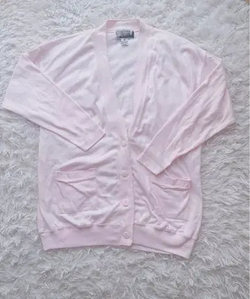 빈티지 스캘럽 롱 가디건