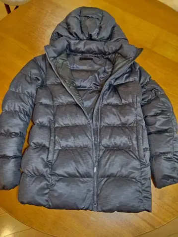 유니클로 그레이 다운 코트 S 사이즈 여성용 작은 사이즈 150cm