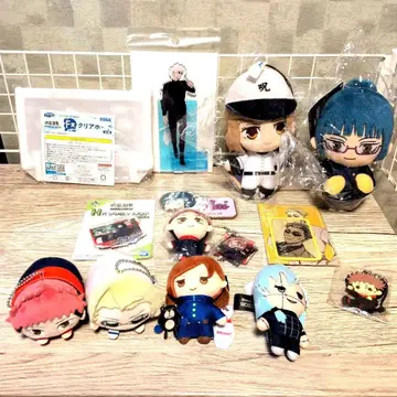 주술회전 봉제 인형 제일복권 캐릭터 굿즈 묶음 판매 14점