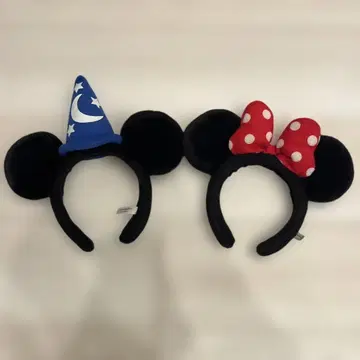 미키 미니 귀 머리띠 세트