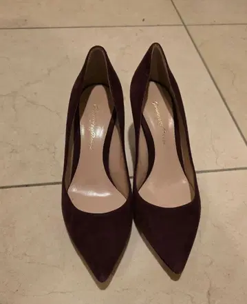 장 비토 로시 gianvitorossi 버건디 스웨이드 36Half