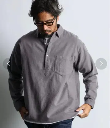 더퍼 풀오버 플란넬 셔츠 M