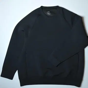 유니클로 울트라 스트레치 드라이 스웨트 셔츠 [ 2XL ] 블랙