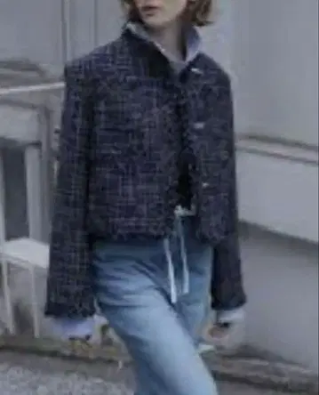 르쉘블루 트위드 자켓 사이즈 36