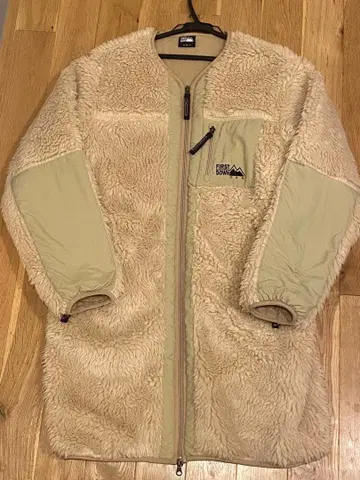 FIRST DOWN 플리스 보아 자켓 / 롱 기장