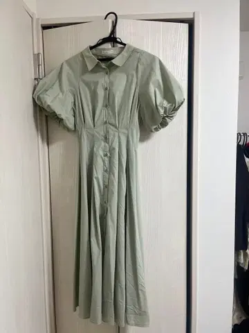 WILLSELECTION 라이트 그린 셔츠 원피스