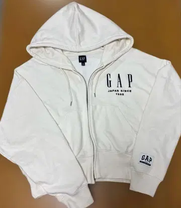 GAP 30th 30주년 아이보리 풀 집업 후드티