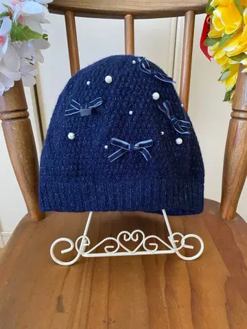 문배트 캐시미어 리본 포함 모자