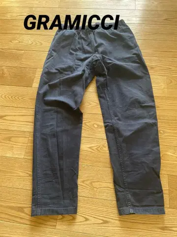 [ 그라미치 ] 그레이 와이드 팬츠 밴딩 벨트 포함