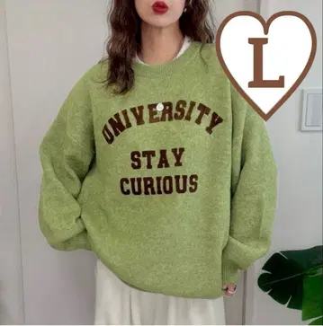 시마무라 non 로고 니트 풀오버 L 사이즈