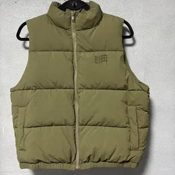 슬로피 슬리브리스 다운 베스트 올리브