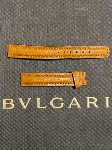 불가리 정품 스트랩 벨트 브라운