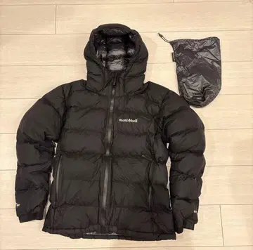 [ 새상품급 ] 몽벨 퍼마프로스트 라이트 다운 파카 드로우 코드 블랙 S