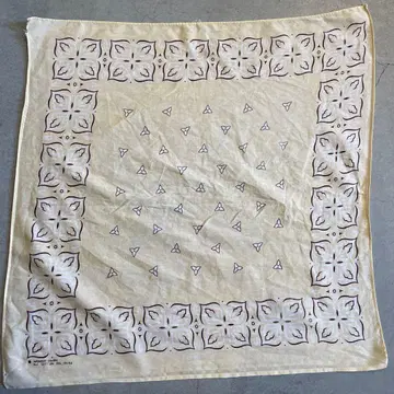 좋은 색감 좋은 패턴 60s 반다나 플라워 USA제 빈티지