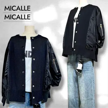 미사용 새상품 MICALLEMICALLE MA1 도킹 블루종 블랙