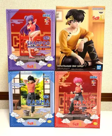 란마 1/2 피규어 4체 세트 란마 샴푸 료가