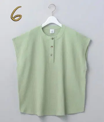 [새상품급] ROKU HENLY NECK KNIT 라임 프리 사이즈