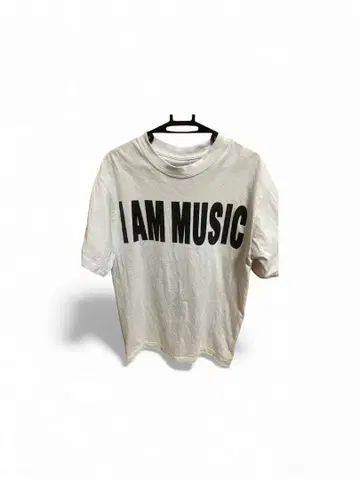 I AM MUSIC 화이트 T셔츠 M