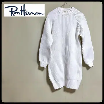 론 헤르만 니트 튜닉 원피스 화이트 귀여운 XS