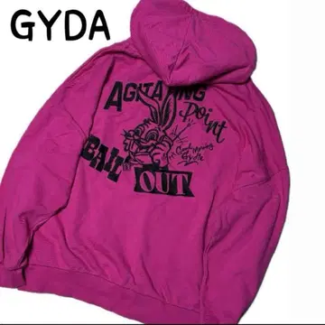 GYDA 제이다 CALL BUNNY BIG 후드 맨투맨 핑크 F