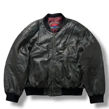 80년대 유로 가죽 자켓 블랙 라이더스 드롭 숄더