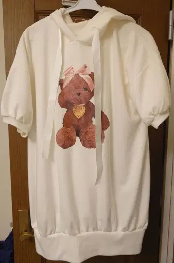 MARS 곰 귀 후드티 반팔