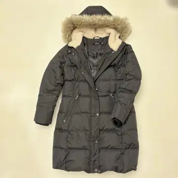 랄프 로렌 후드 부착 롱 다운 자켓 블랙